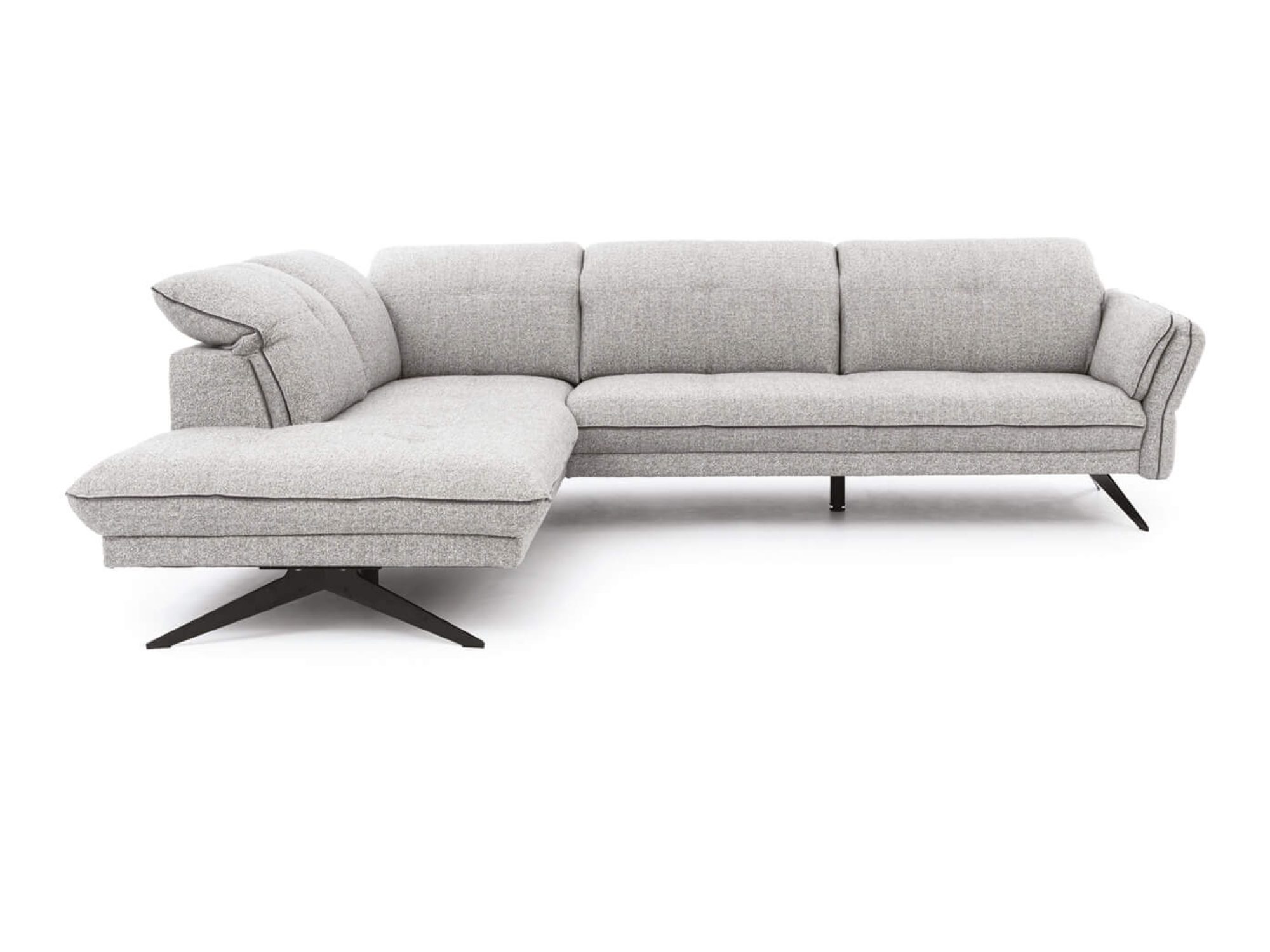 Ecksofa Terlavio mit verstellbaren Kopfstützen, 310 cm