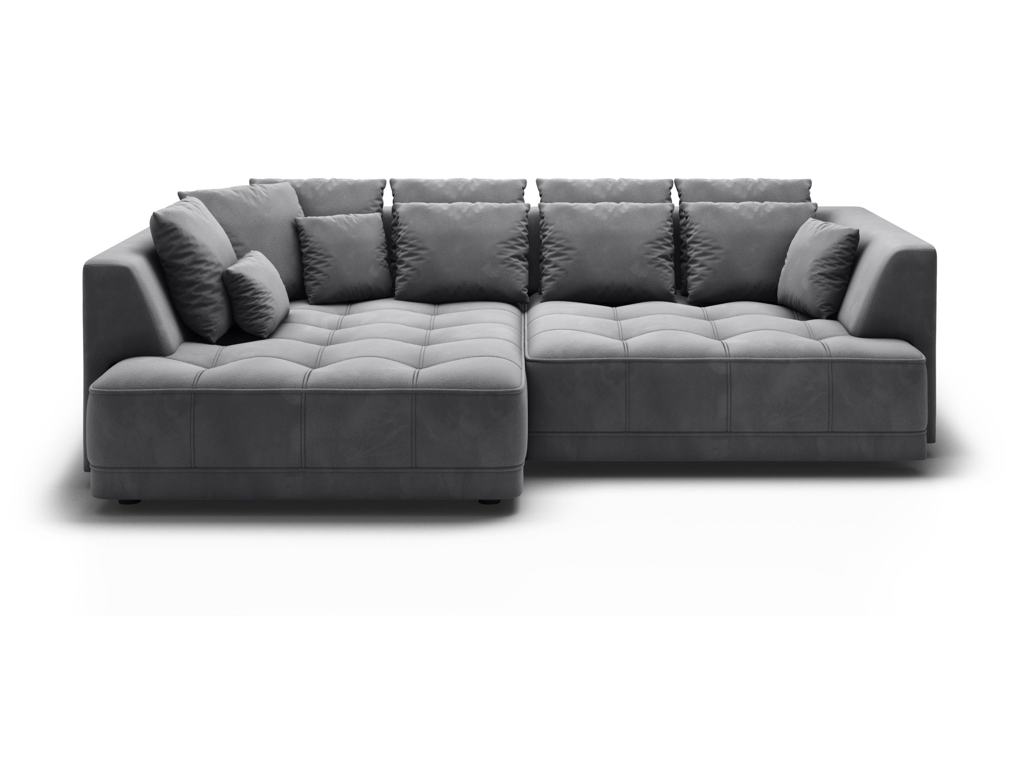 Ecksofa Tiravo 286 cm grau