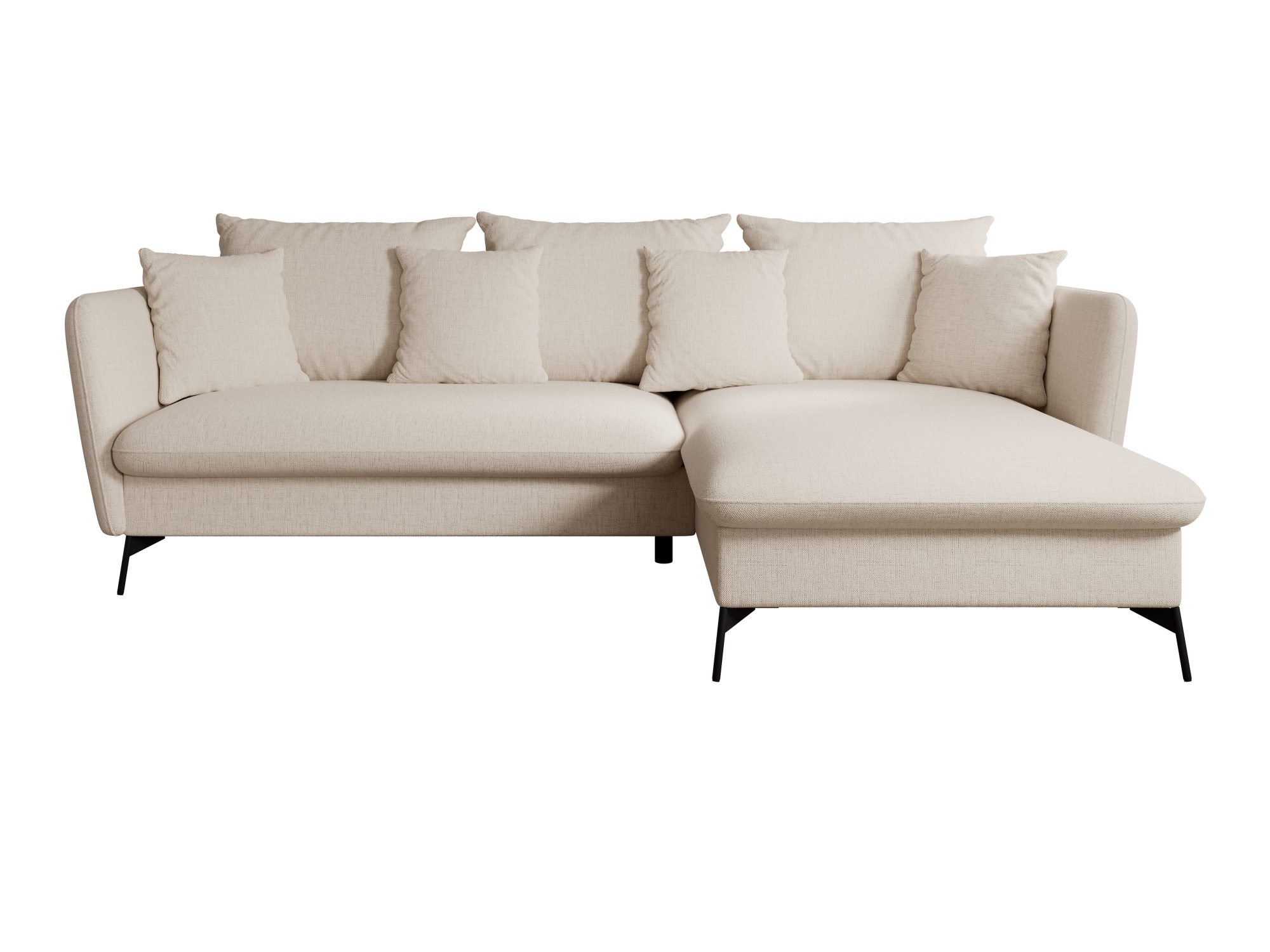 Narożnik Vitano 258 cm w tapicerce Moly 02 – packshot z przodu