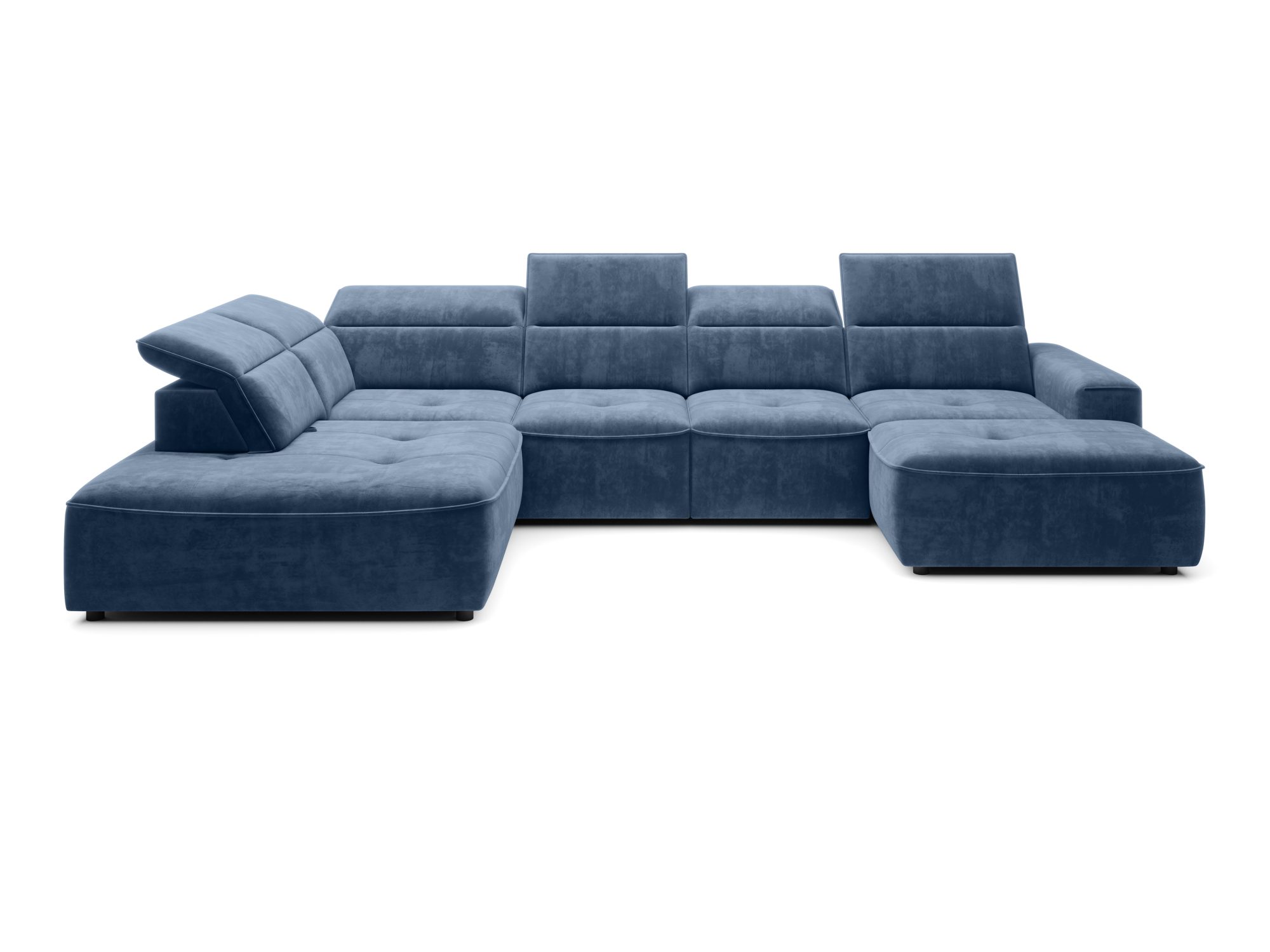 Wohnlandschaft Colviano 376 cm in U-Form von vorne