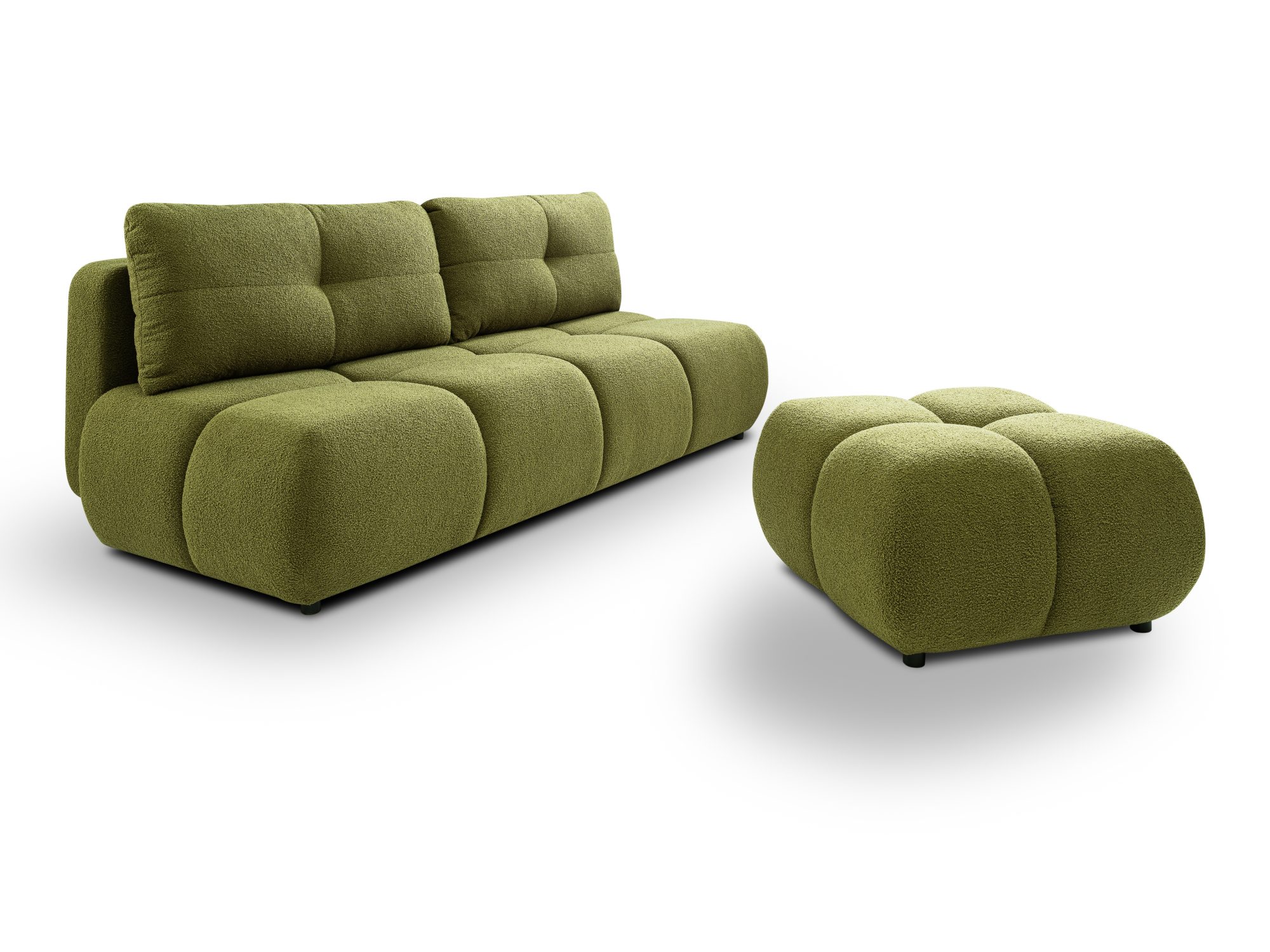 Sofa Elbano mit passendem Polsterhocker