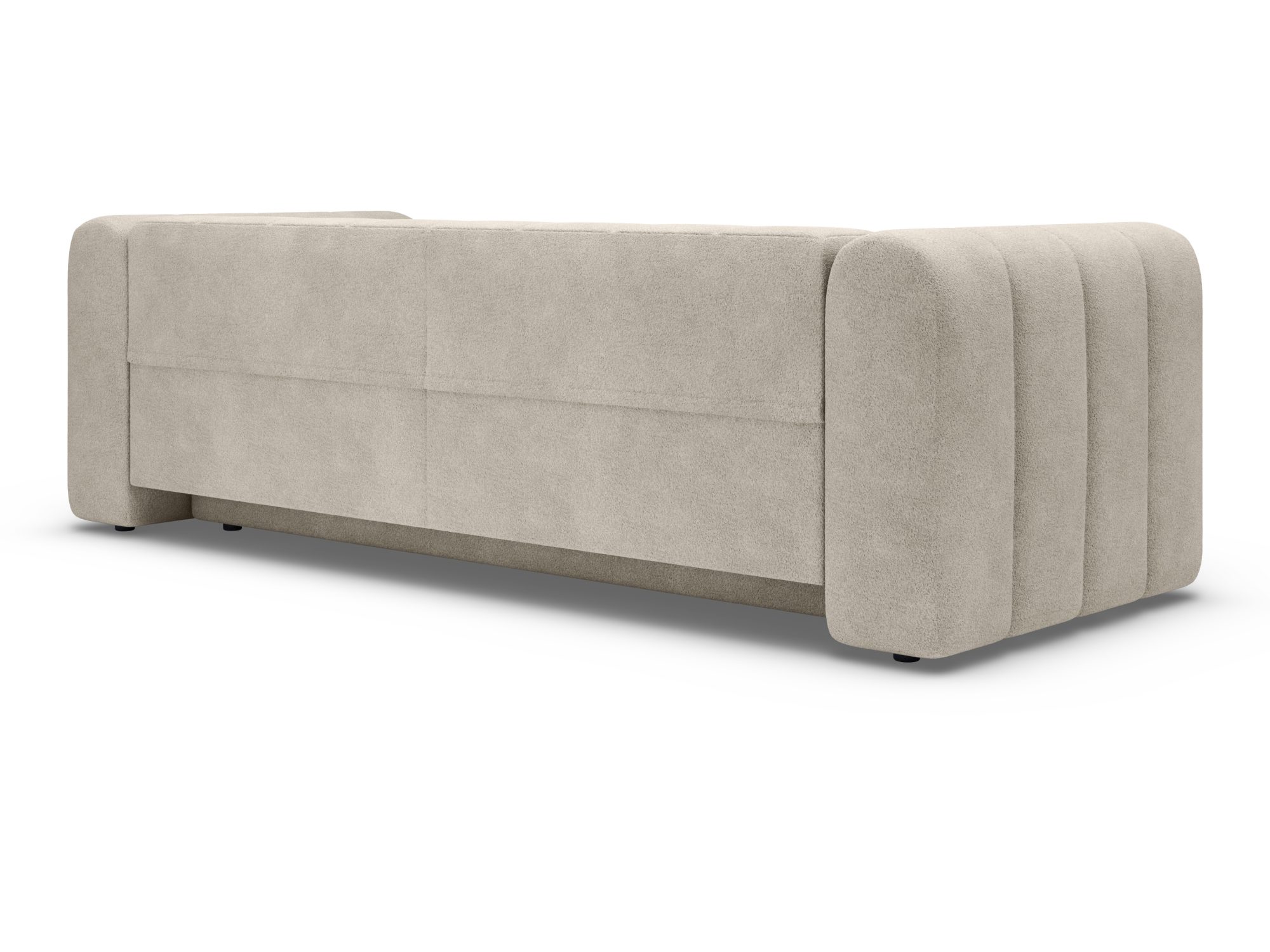 Sofa Fendaro – tapicerowany tył i szerokie podłokietniki