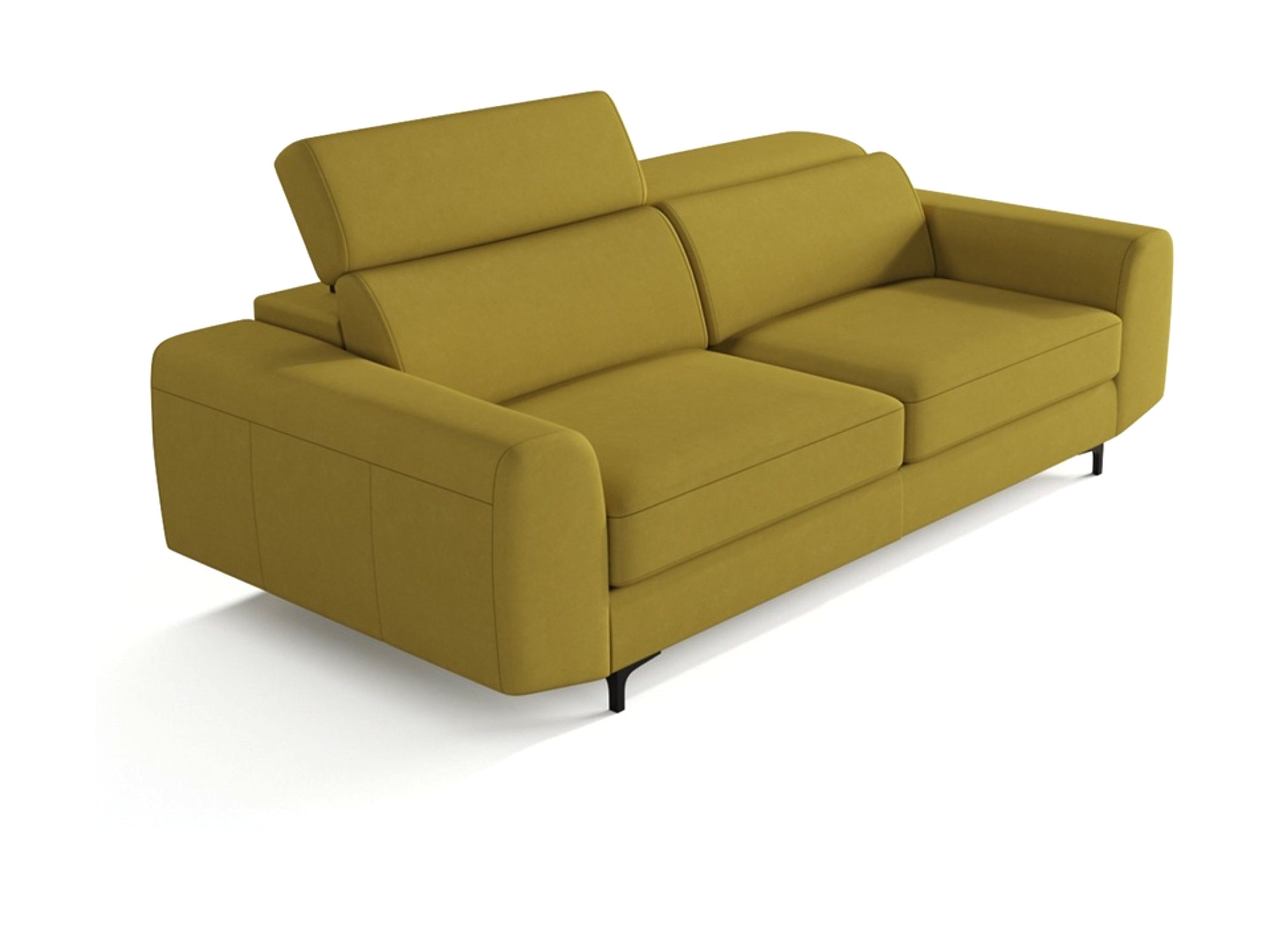 Čalouněná pohovka Retrovano 250 cm v retro stylu – pohled na bílém pozadí