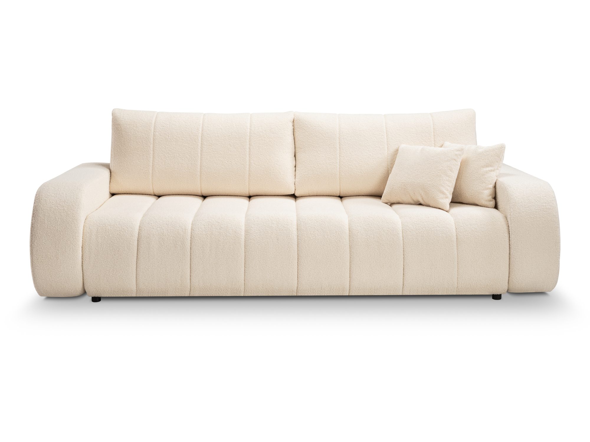 Sofa Tobiano – widok z przodu na białym tle w tkaninie Lambi 8