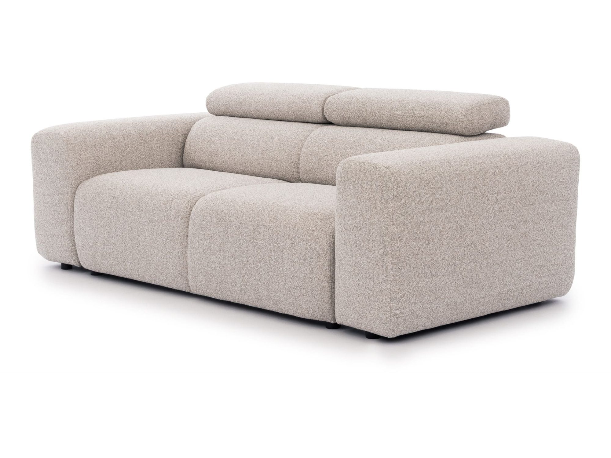 Dreisitzer-Sofa Vermaro mit verstellbaren Kopfstützen – Seitenansicht