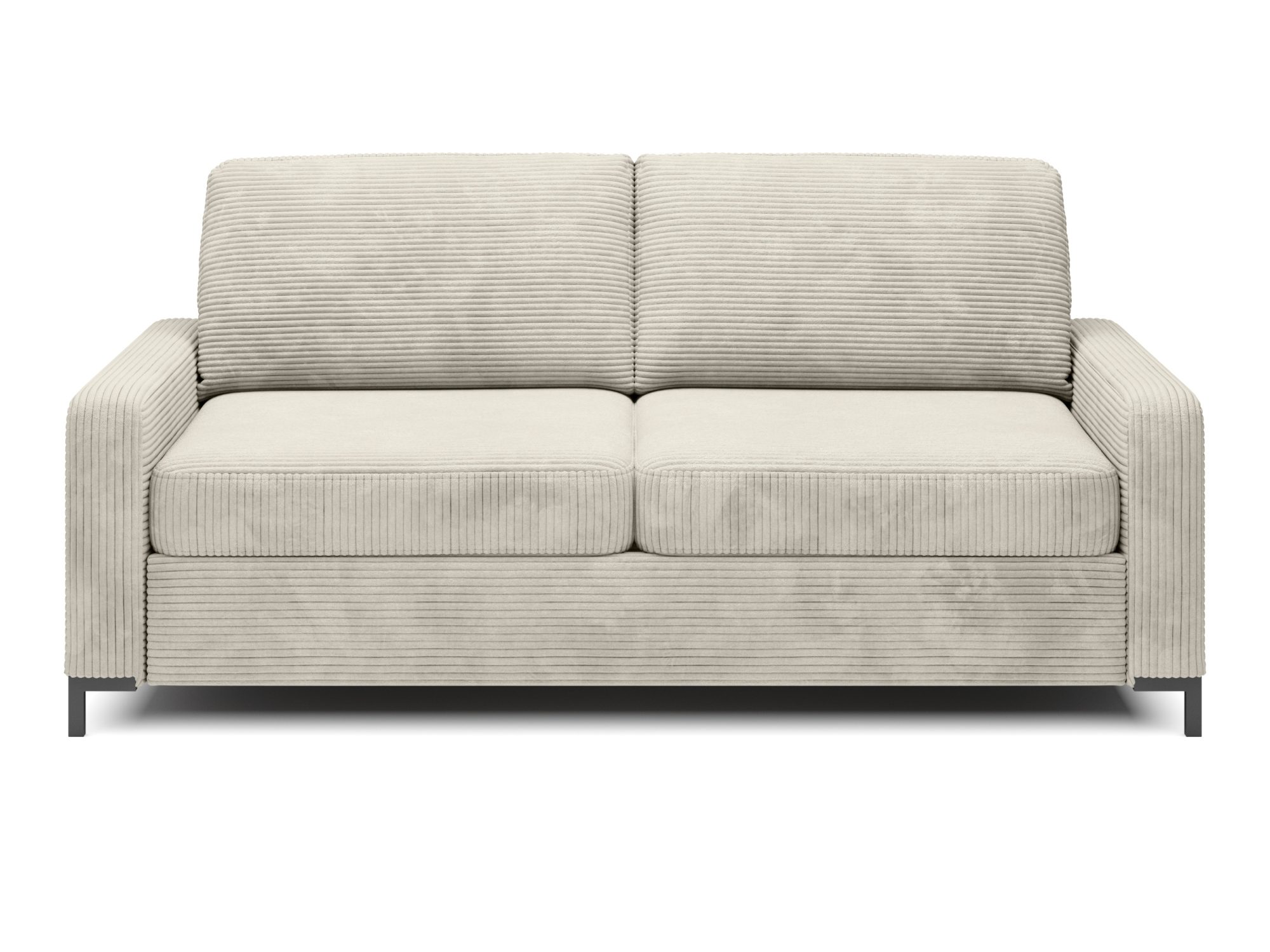 Sofa Tinvero mit Schlaffunktion, Frontansicht auf weißem Hintergrund