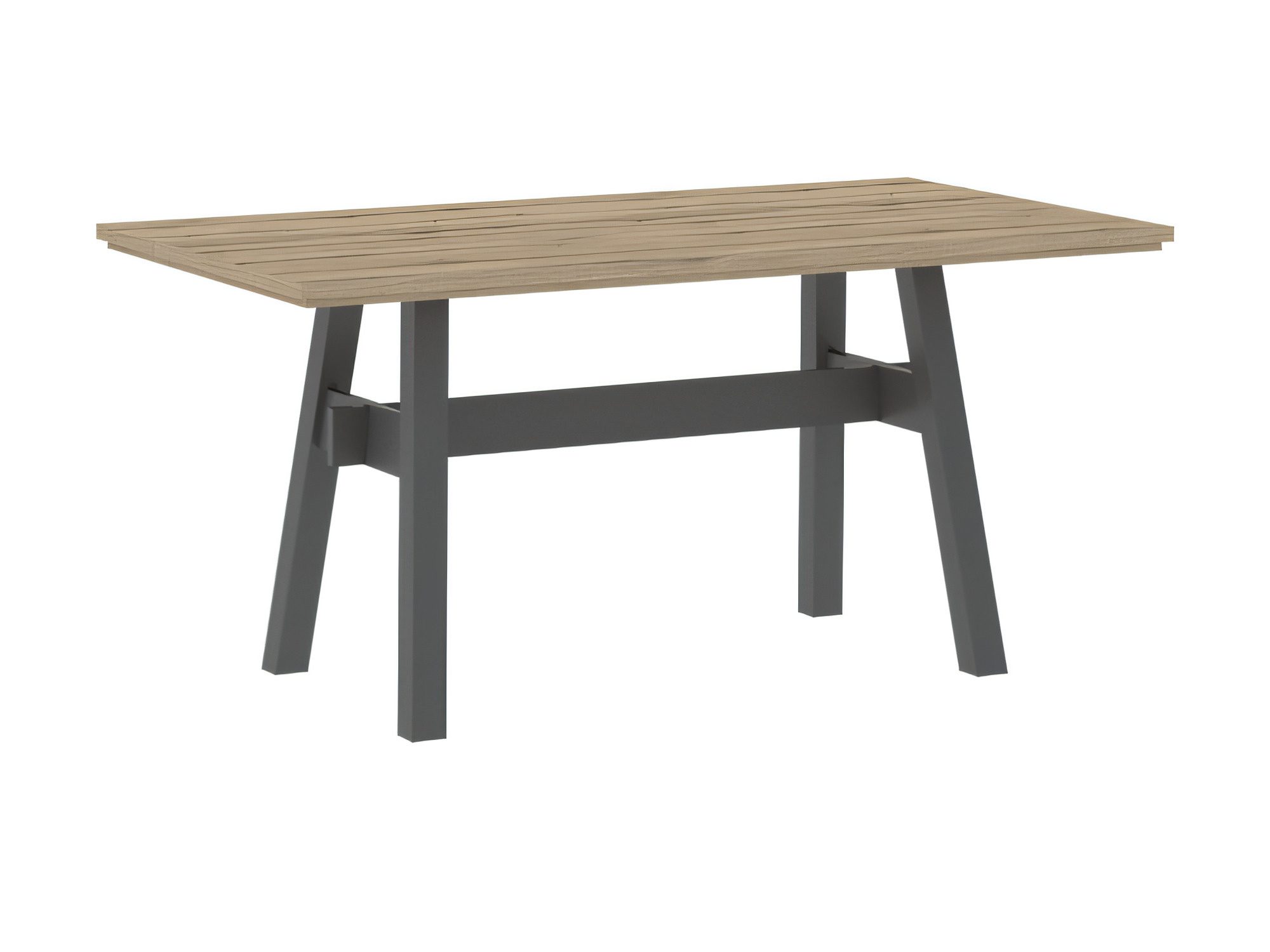 Stůl Portavello 160 cm dub světlý a antracit
