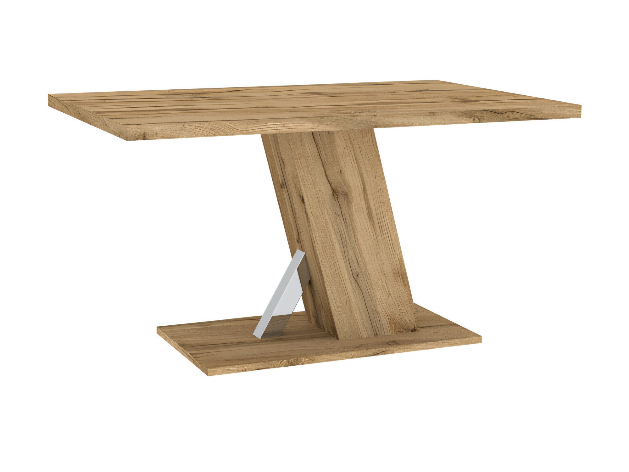 Holztisch mit Metallelement