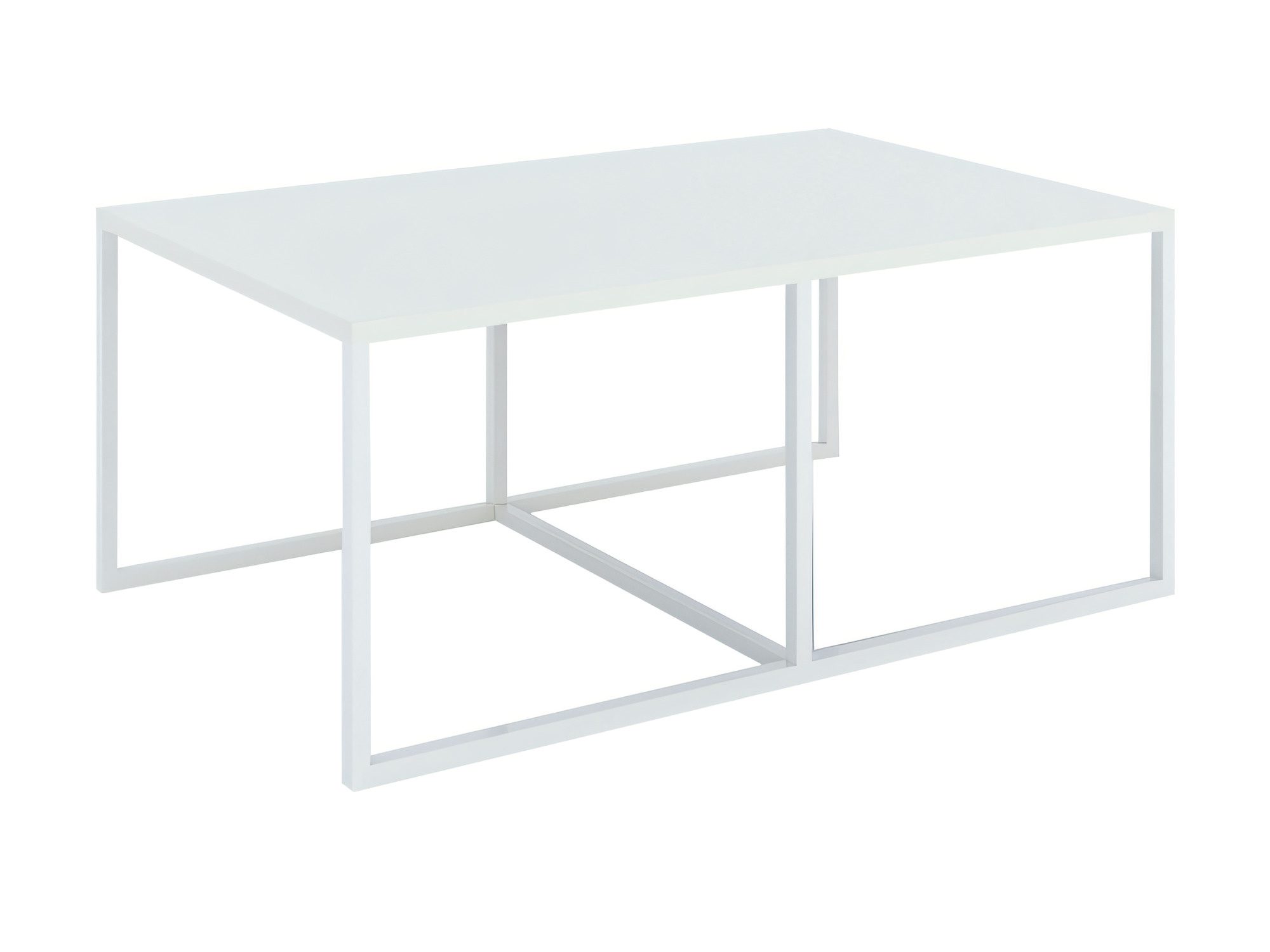 Bílý minimalistický stůl