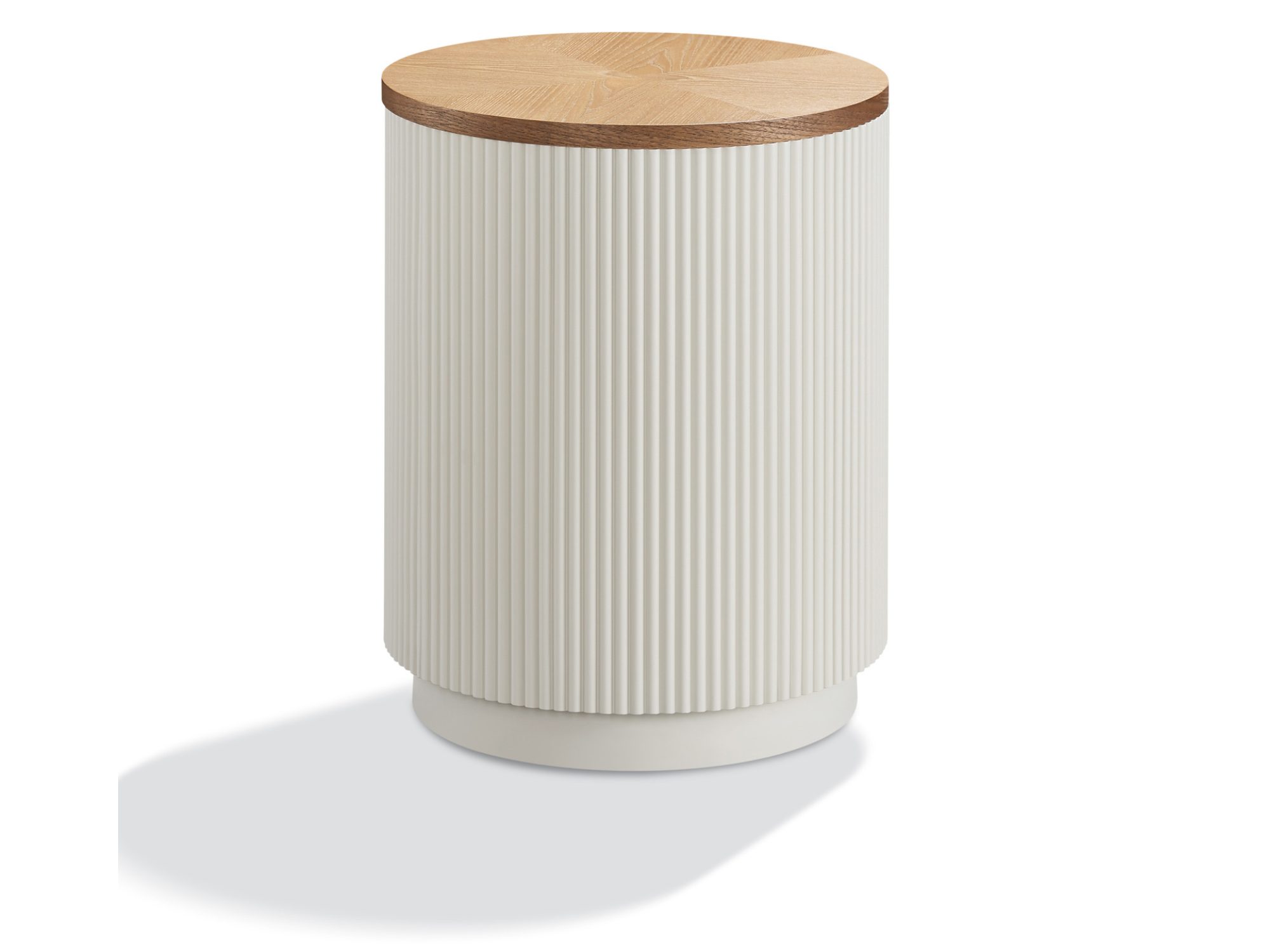 Kleiner Couchtisch Eleganza 40 cm mit Ulmenplatte – Packshot