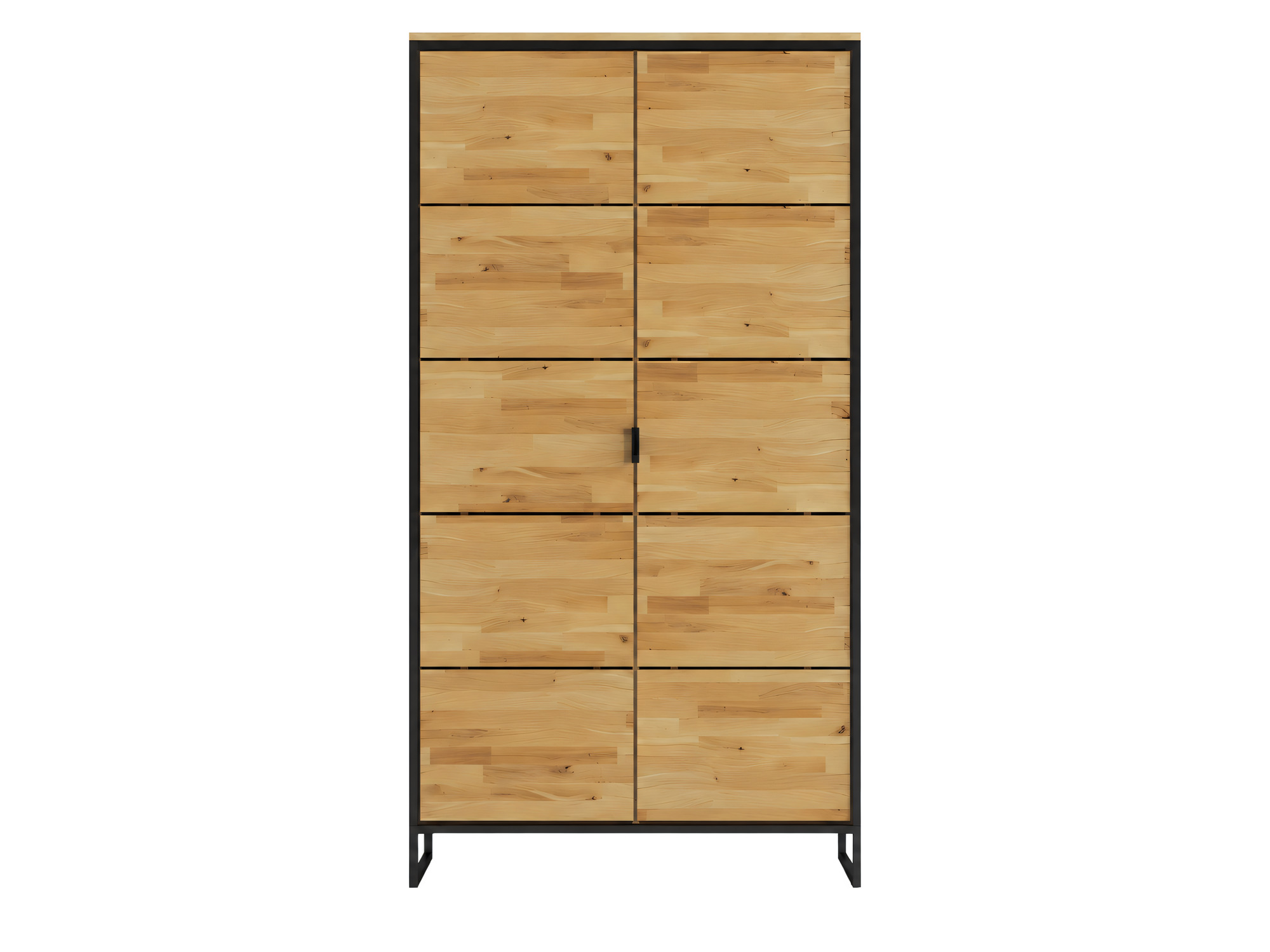 Dubová šatní skříň Kongaro 203 cm loft, černo-dubová – foto 4