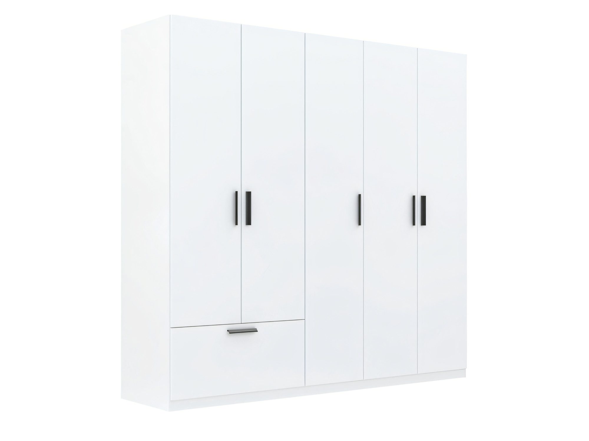 5-türiger Kleiderschrank mit 1 Schublade Litano 225 cm
