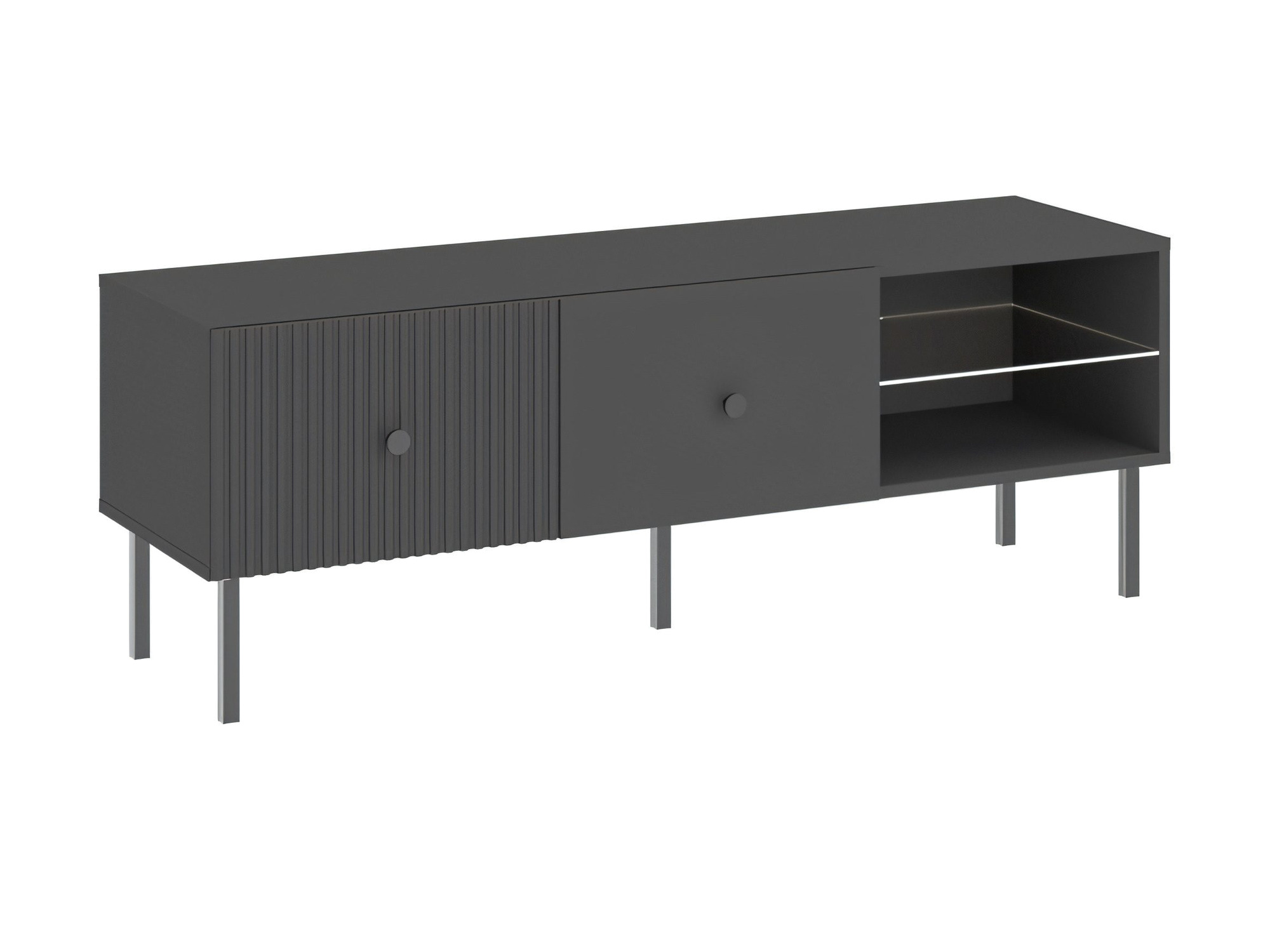 Szafka RTV Vienaro 135 cm antracytowa