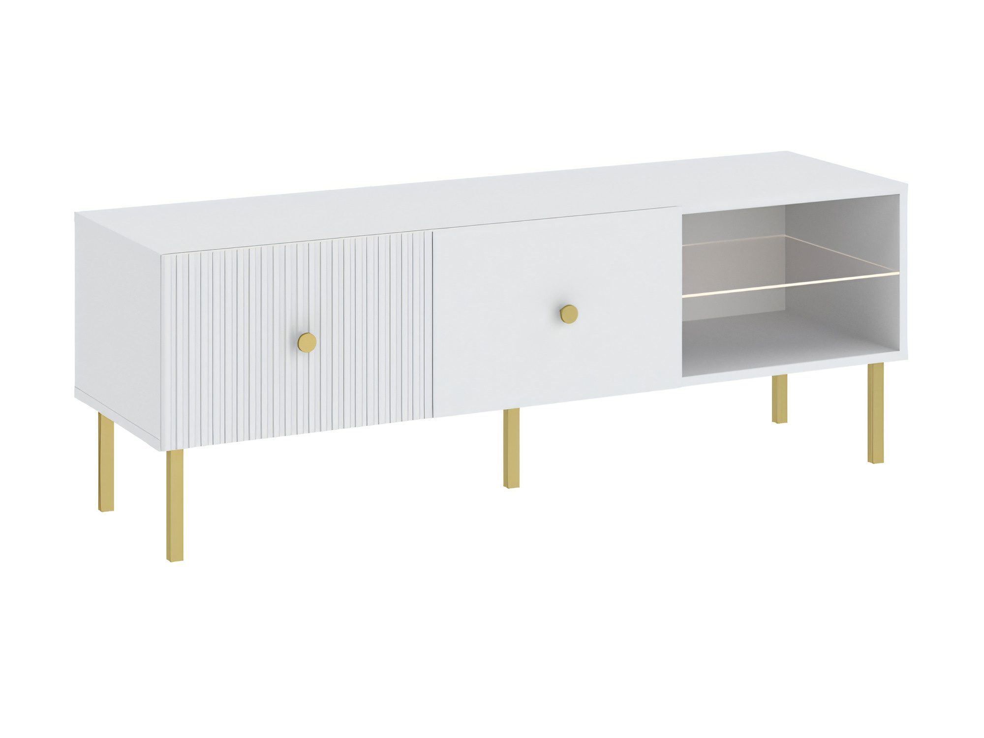 TV-Lowboard Vienaro 135 cm weiß