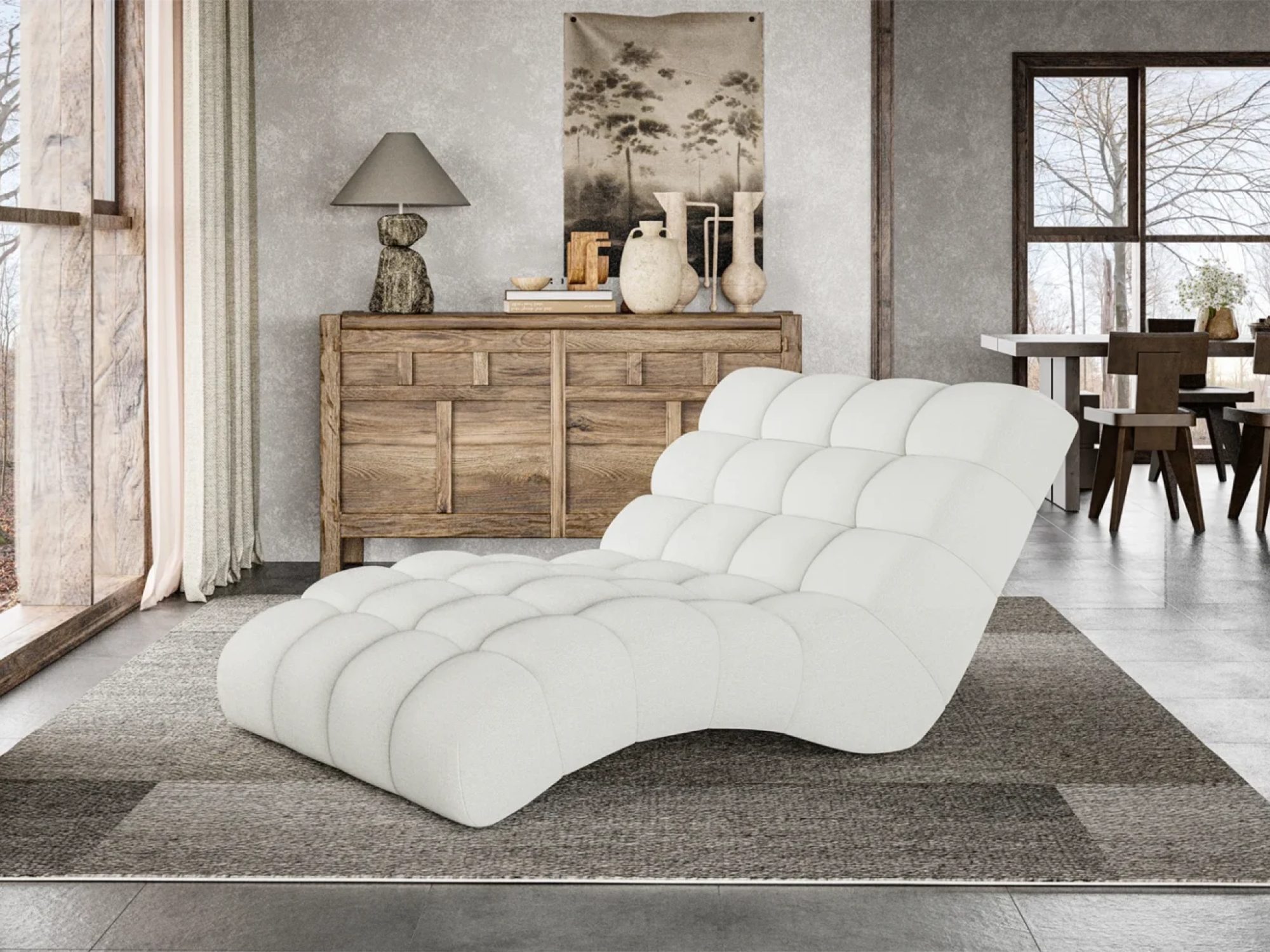 Chaiselongue Egovaro 162 cm im Wohnambiente