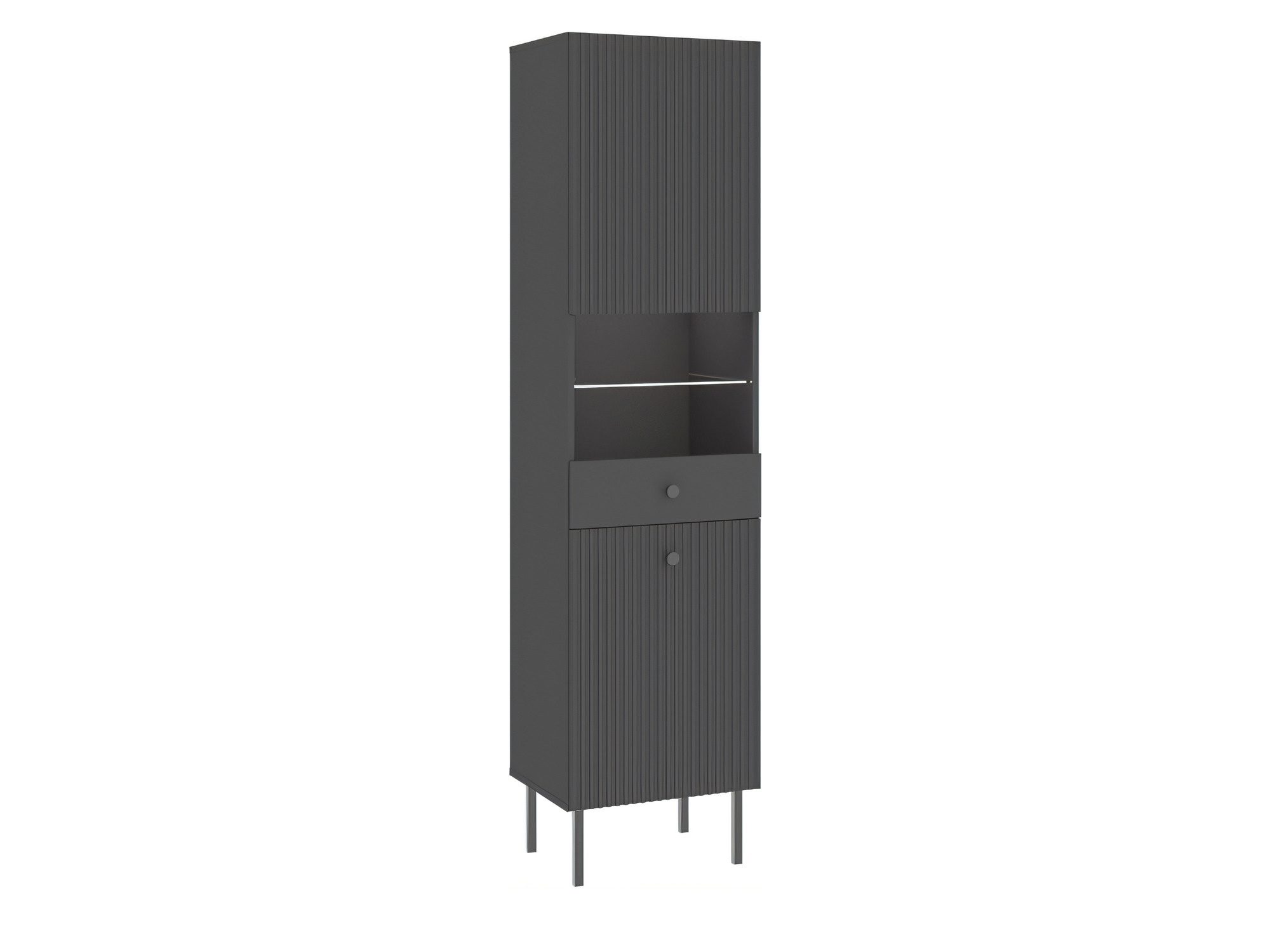 Witryna dwudrzwiowa Vienaro 47 cm antracytowa
