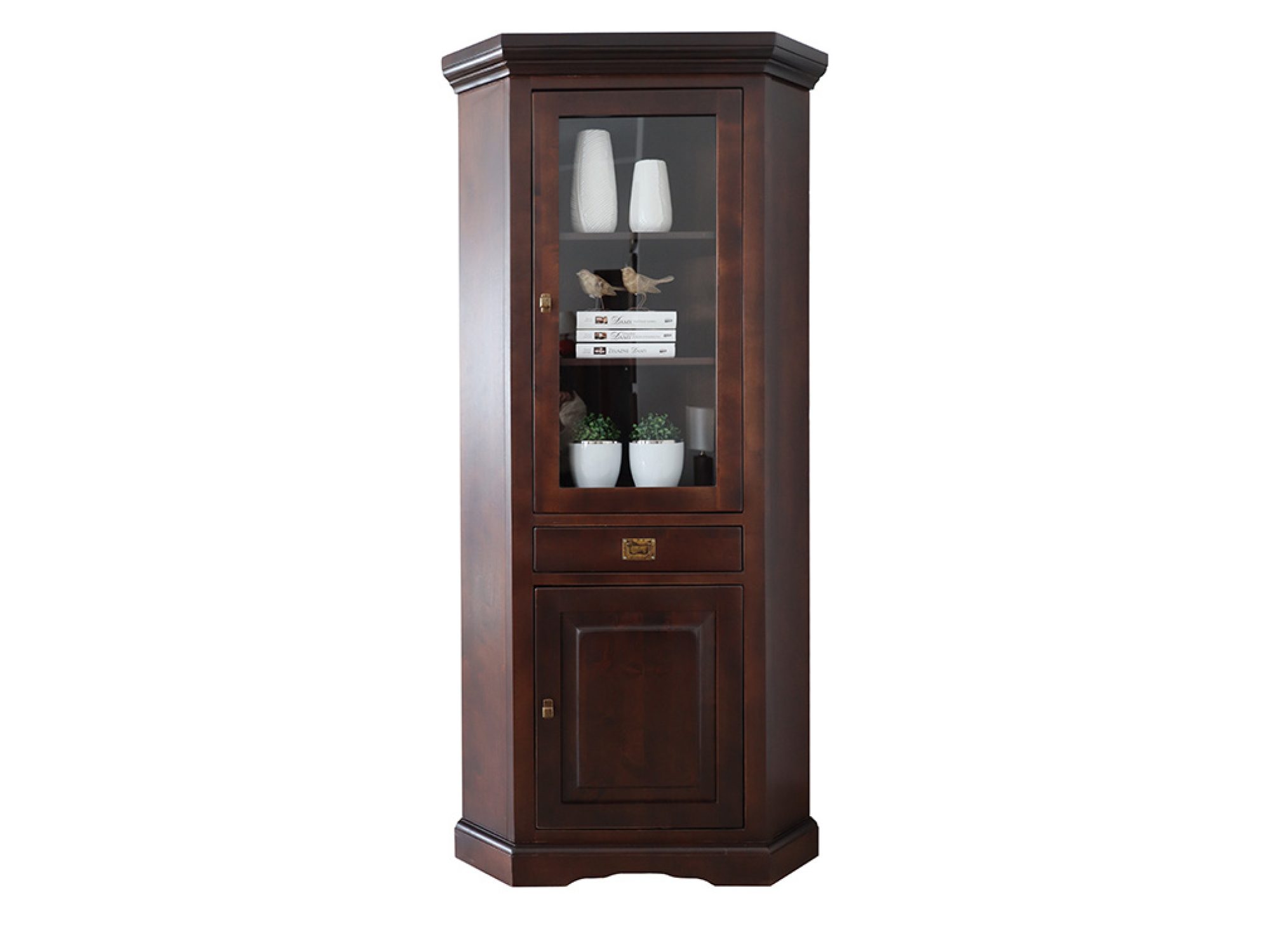 Eckvitrine LOGAN 93,5 cm – Gesamtansicht